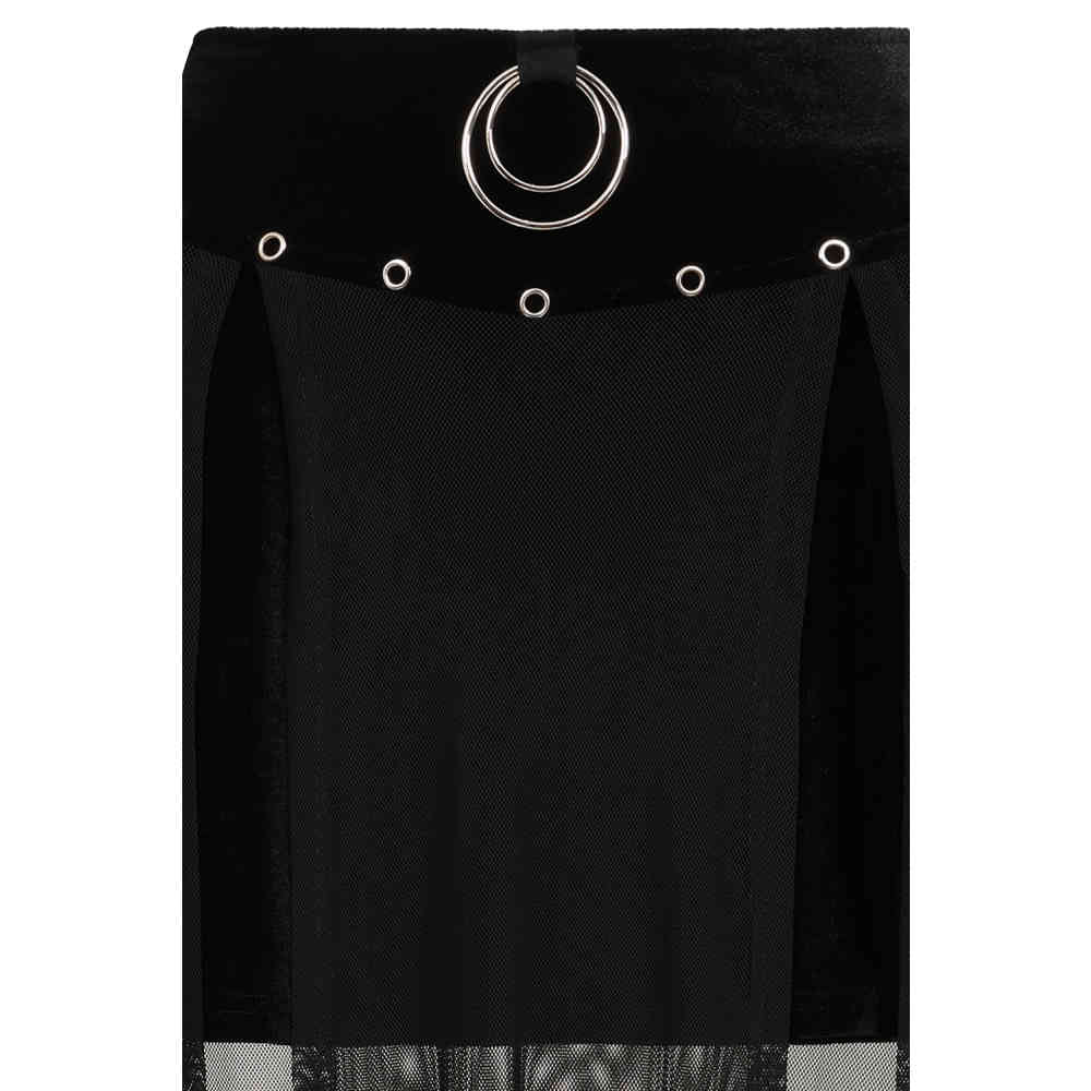 Banned - Obsidian Lange rok - Zwart